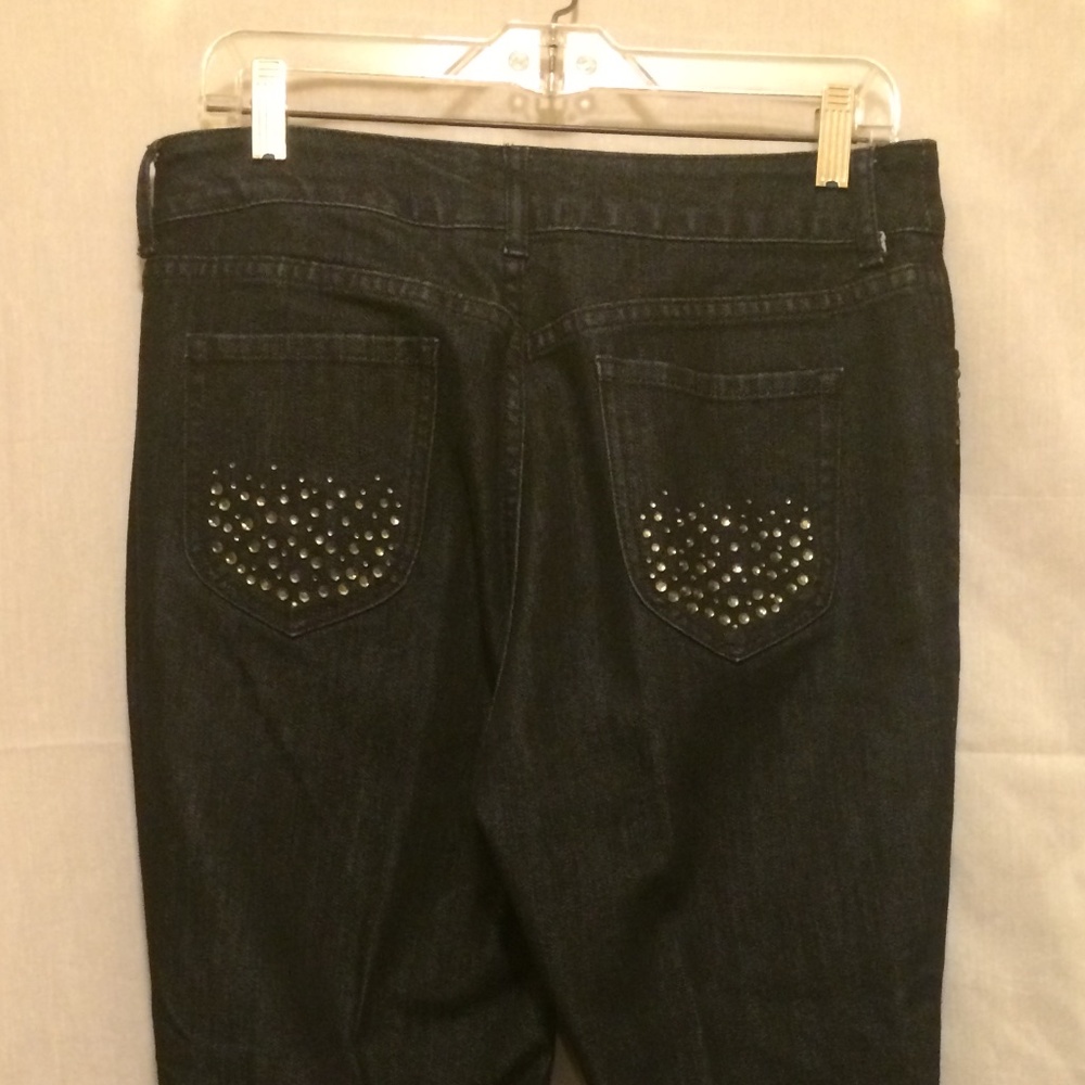 Chicos Rhinestone Black Jeans - Picture 5 of 7